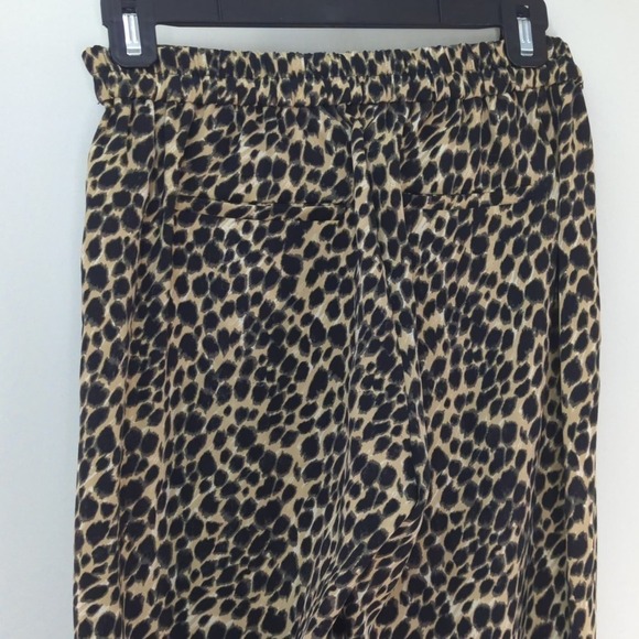 J. Crew Jamie Pants Leopard Print Pull on High Waisted Sz.0 - Picture 7 of 10